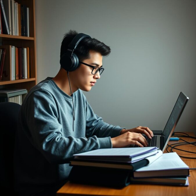 Student balancing music and studies with DistroKid