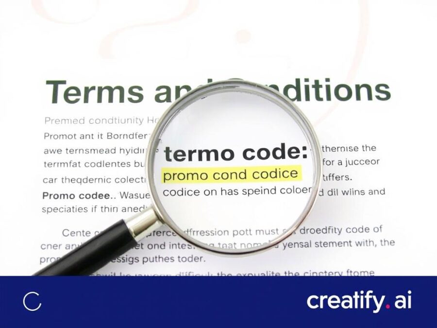 Terms and conditions document for Creatify.ai promo code November 2025
