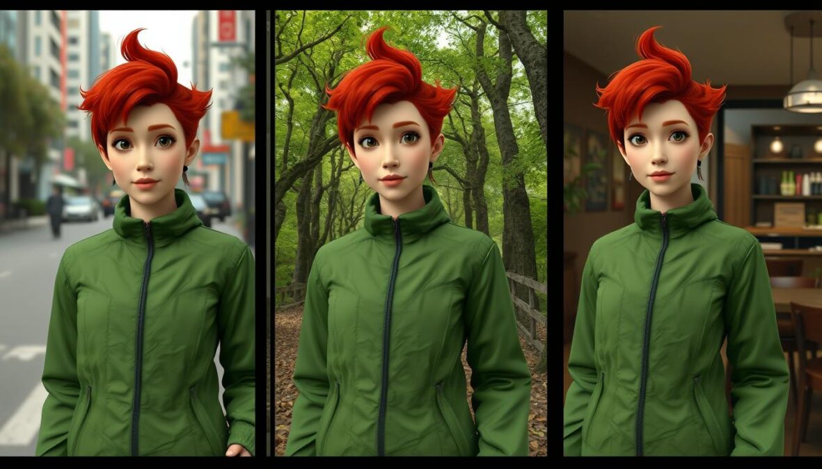 Kling AI O1 demonstrating character consistency across multiple scenes