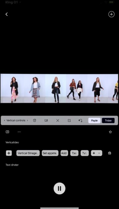 Social media content being created with Kling AI O1 in vertical format