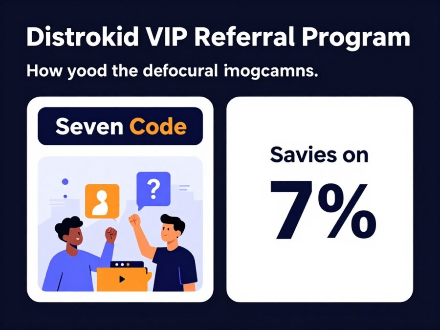 Distrokid VIP Program explanation showing referral benefits