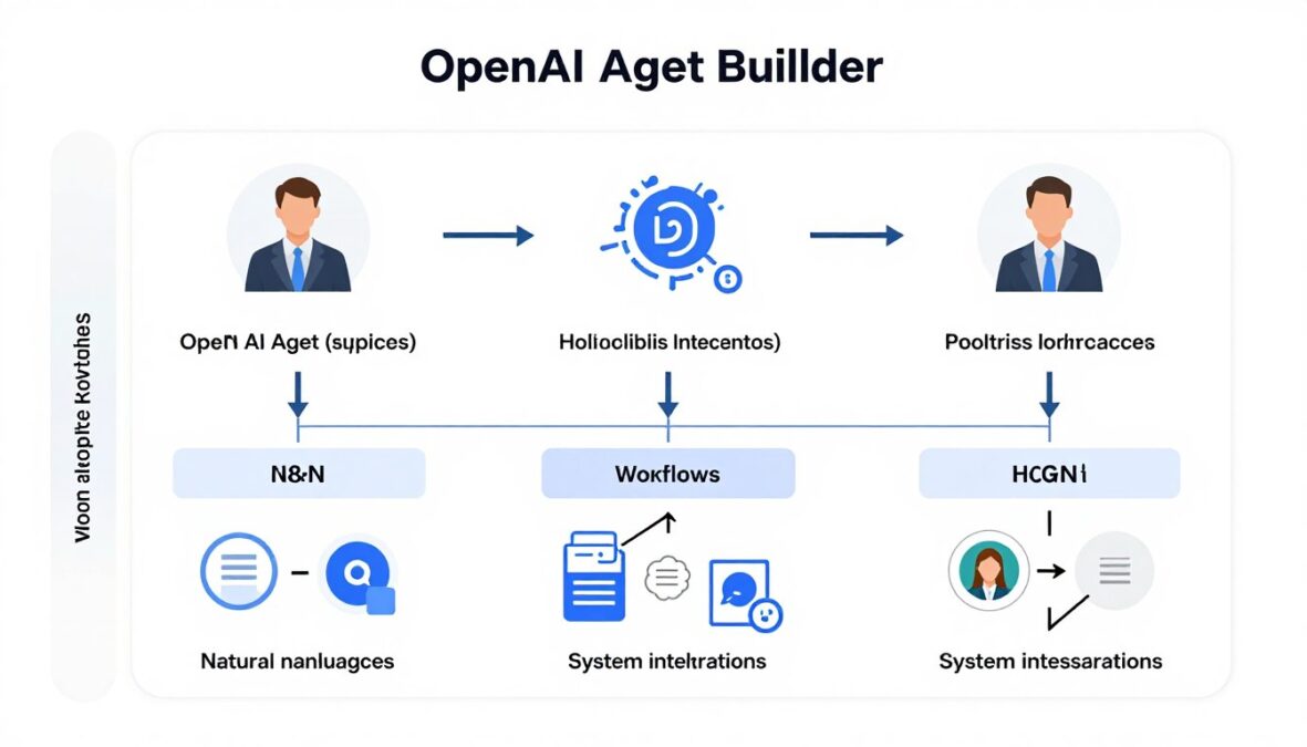 Integrated architecture showing n8n and OpenAI Agent Builder working together