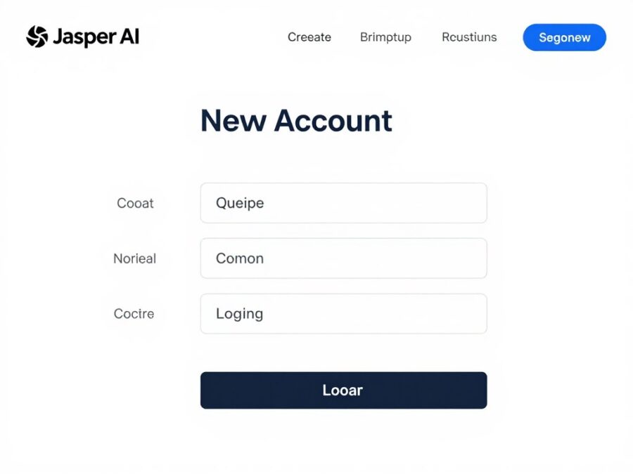 Jasper AI signup/login page