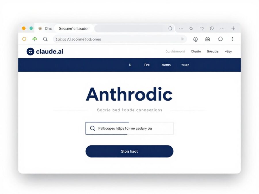 Official Claude AI website showing secure URL and legitimate sign-up process