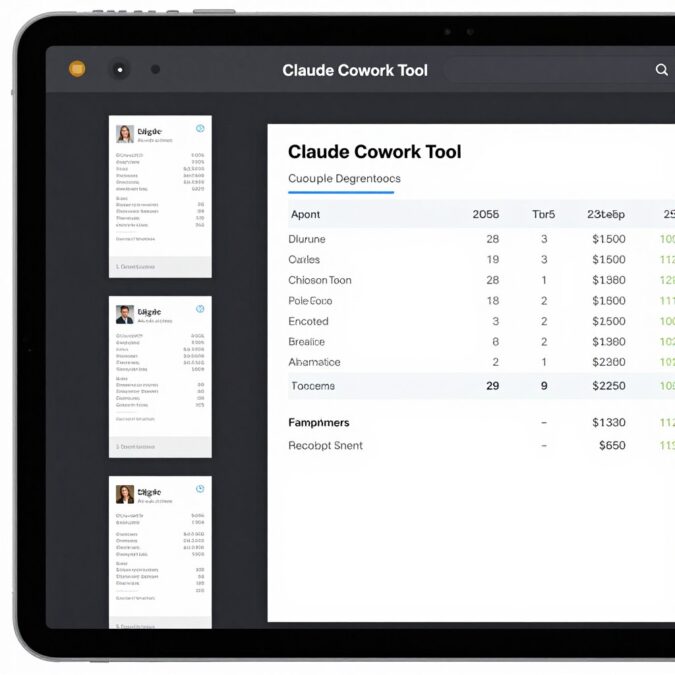 Claude Cowork Tool processing receipts into an expense report