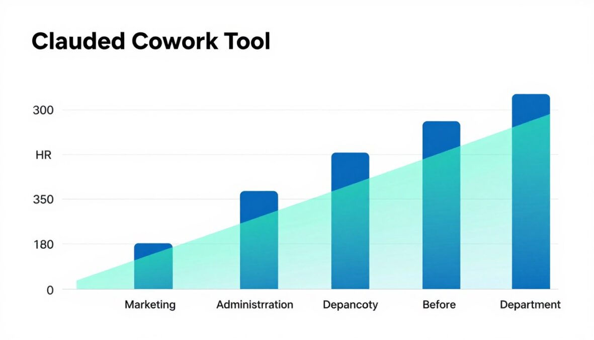Graph showing productivity improvements with Claude Cowork Tool