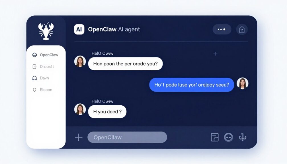 OpenClaw AI Agent interface showing conversation with the ClaudBot to OpenClaw Viral AI Agent