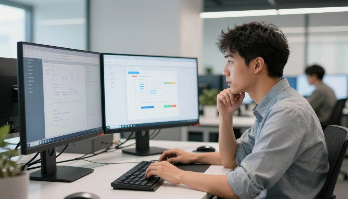Person working alongside ClaudBot to OpenClaw Viral AI Agent showing collaborative AI future