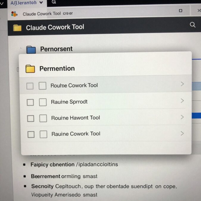 User granting folder access to Claude Cowork Tool