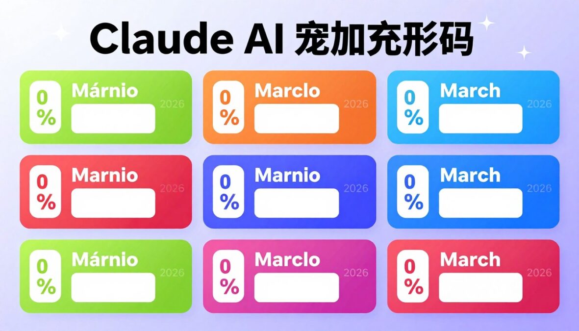 Active Claude AI promotional codes displayed with discount percentages for March 2026