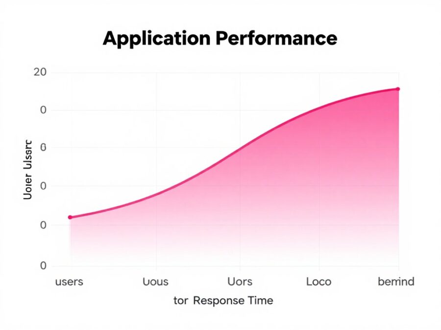 Application scalability chart showing growth capacity