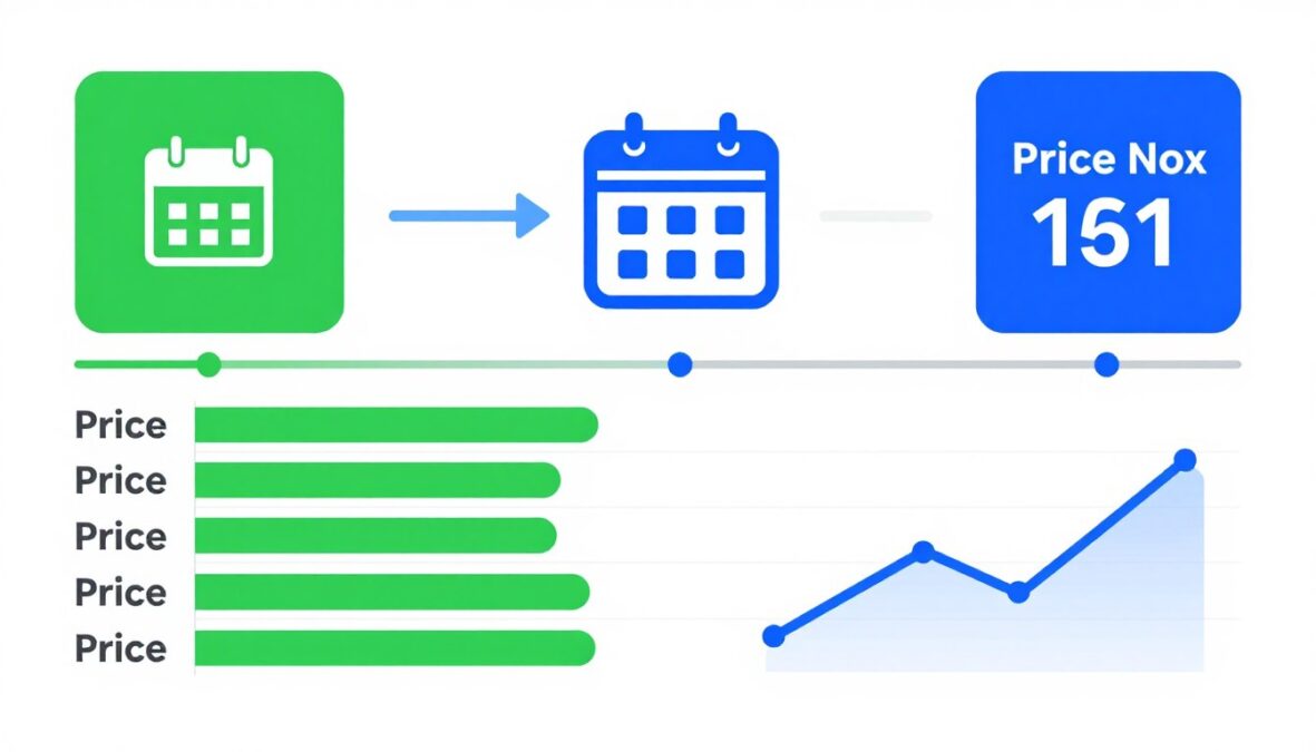 Billing timeline showing promotional period and standard pricing transition