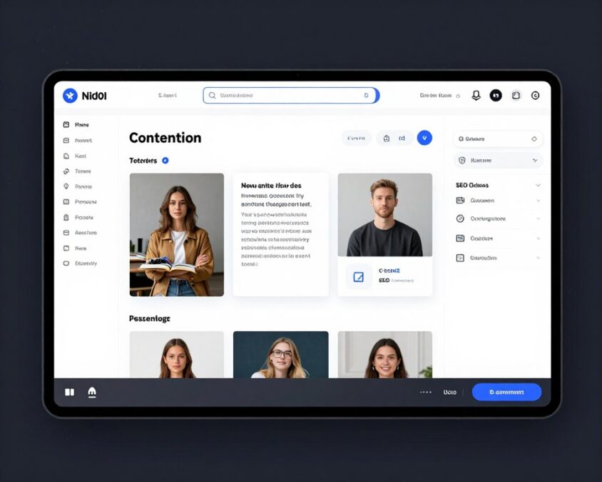 ContentGenius AI writing interface with article generation