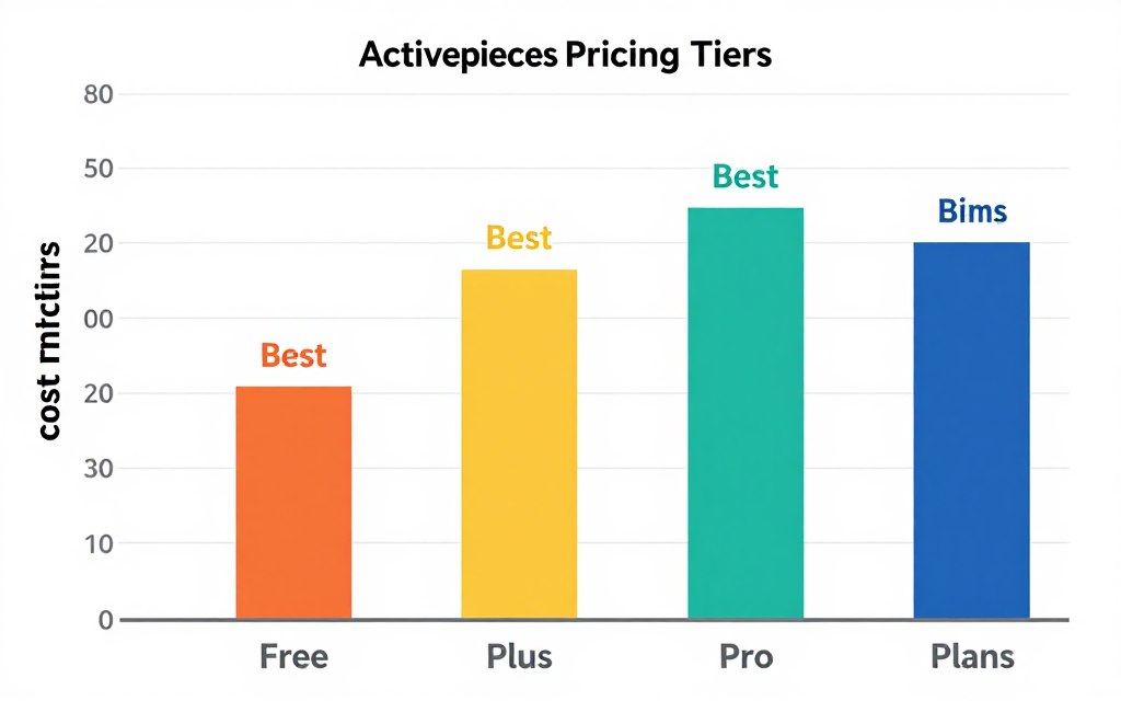 Cost per task comparison across Activepieces pricing tiers