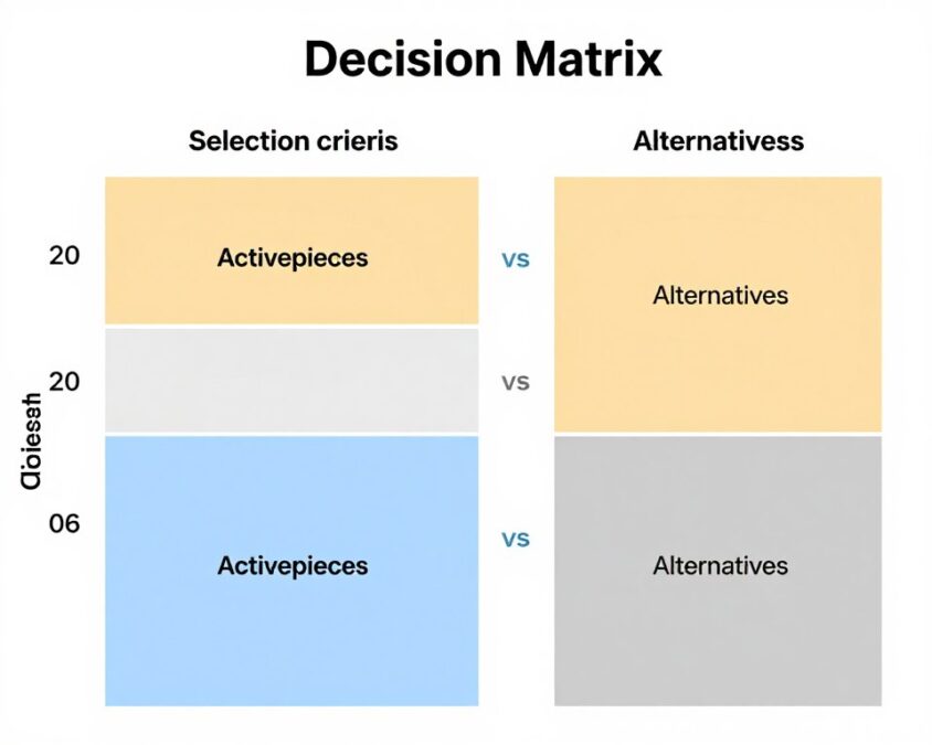 Decision matrix for platform selection
