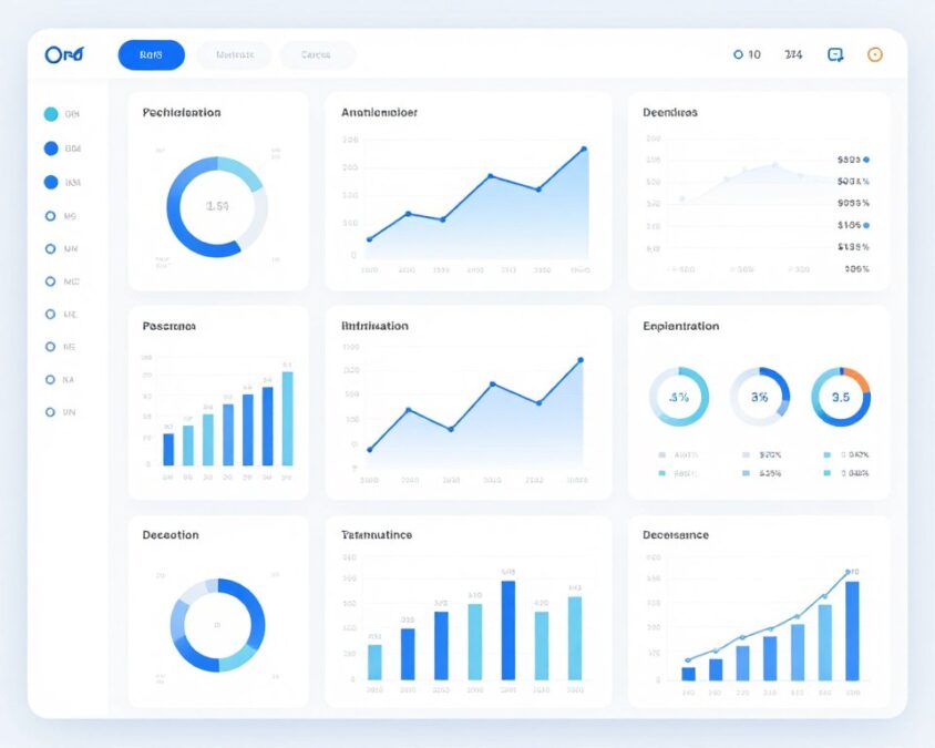 InsightEngine AI analytics dashboard with data visualizations