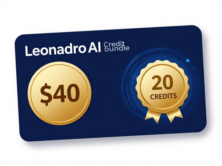 Leonardo AI credit bundle promotion showing bonus credits offer