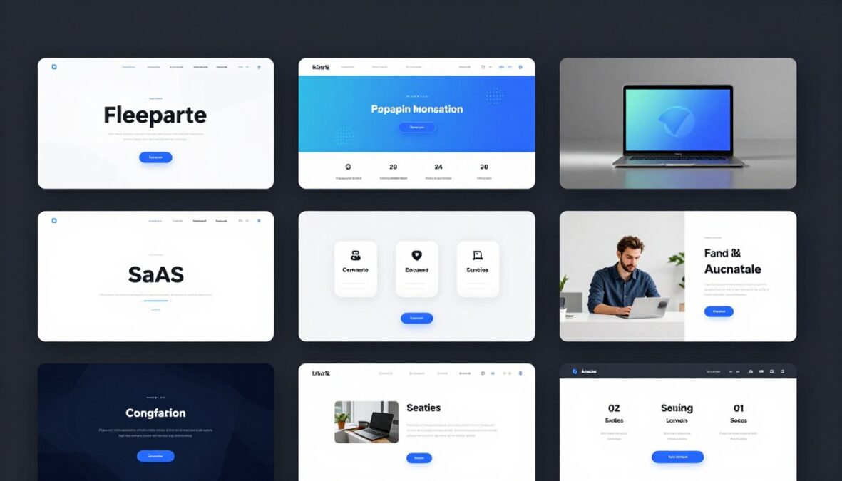 Lovable AI features overview showing multiple application templates