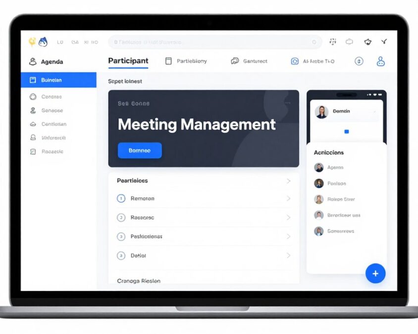 MeetingAssist AI interface for meeting management