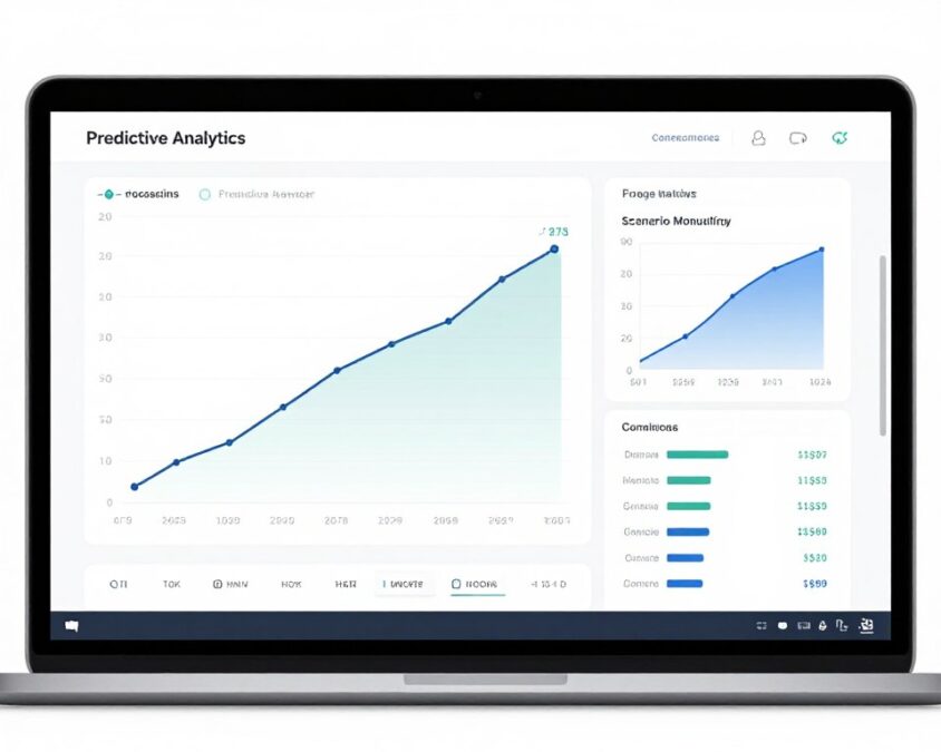 PredictAI interface showing forecasting models