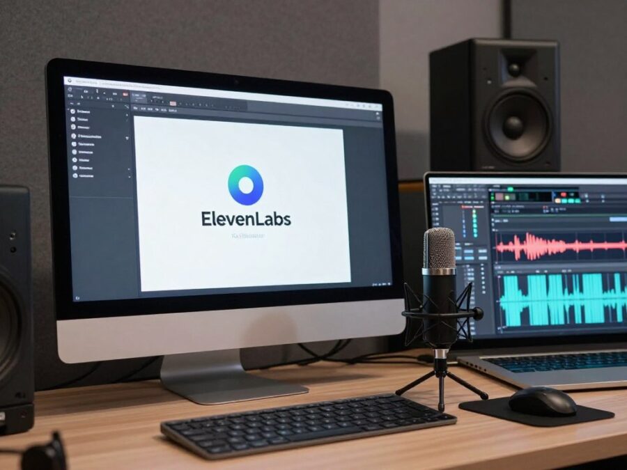 Professional audio production workflow using elevenlabs voice synthesis