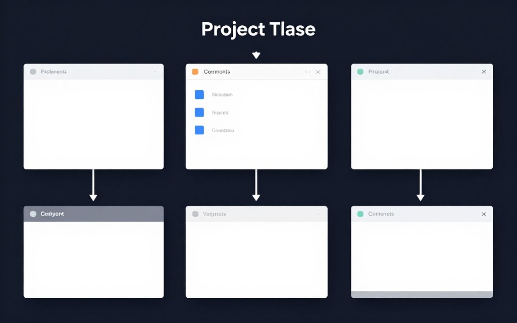 Project organization structure diagram