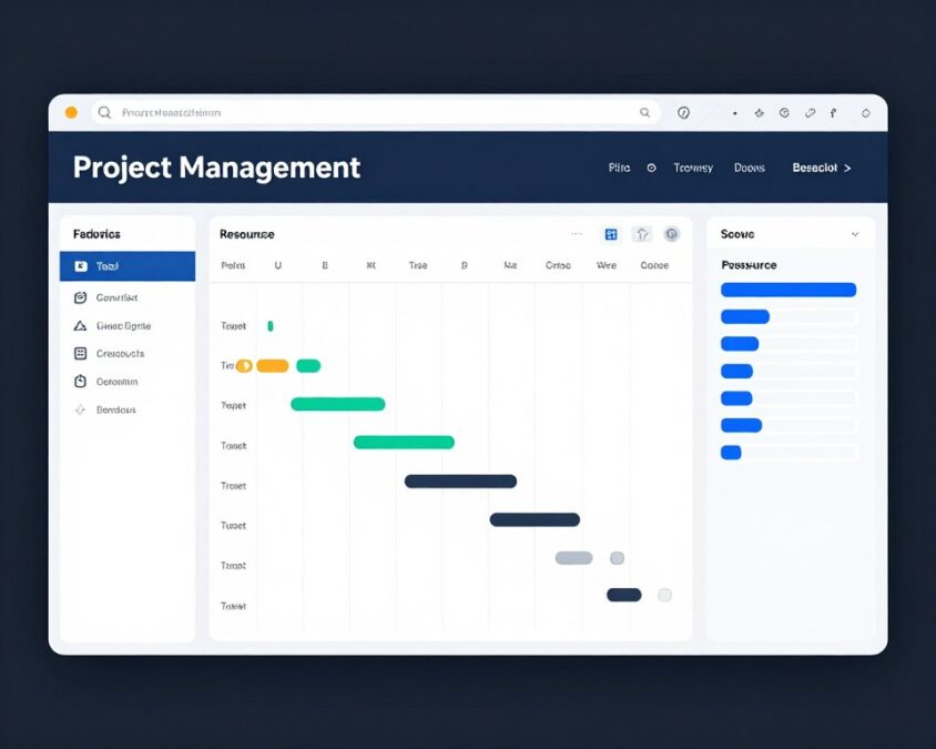 ProjectHub AI showing project planning dashboard
