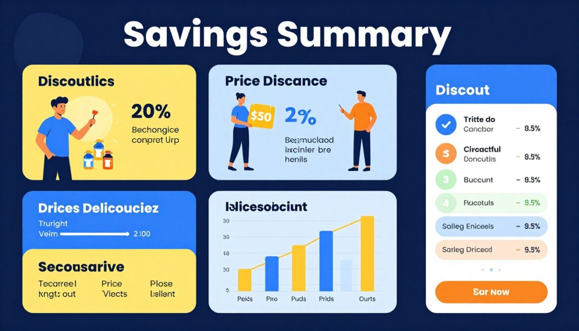 Summary graphic showing all available elevenlabs savings opportunities