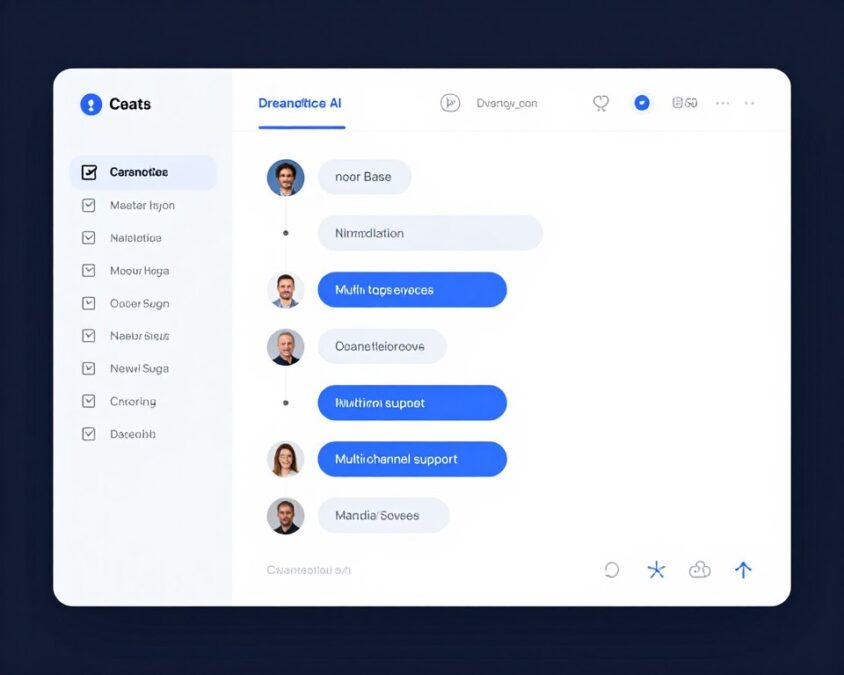 SupportBot AI interface for customer service automation