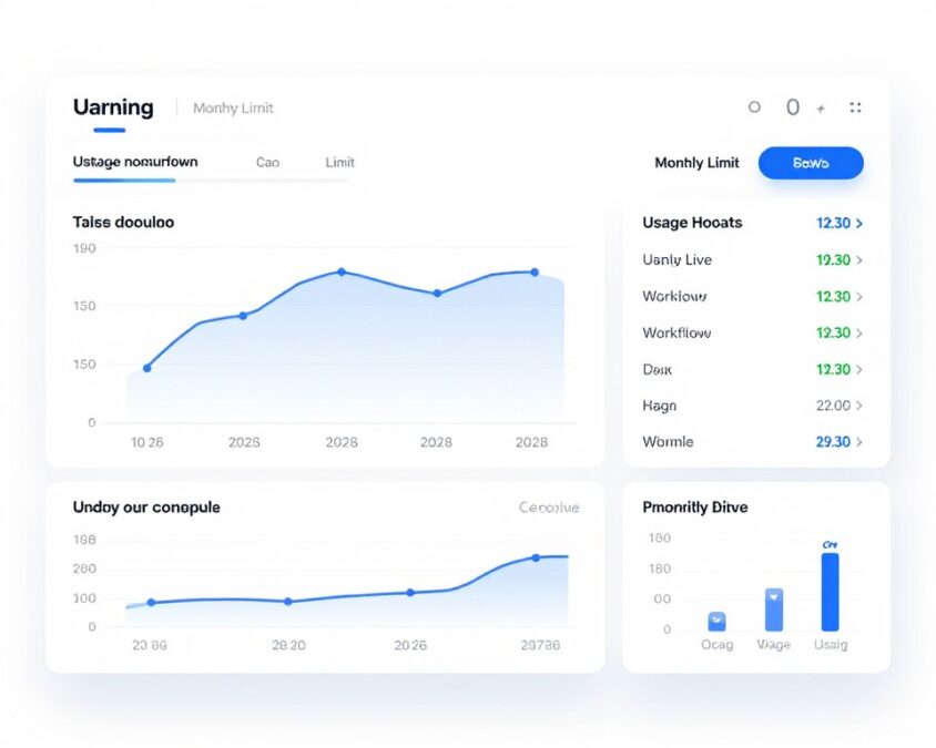 Task usage monitoring and limits visualization