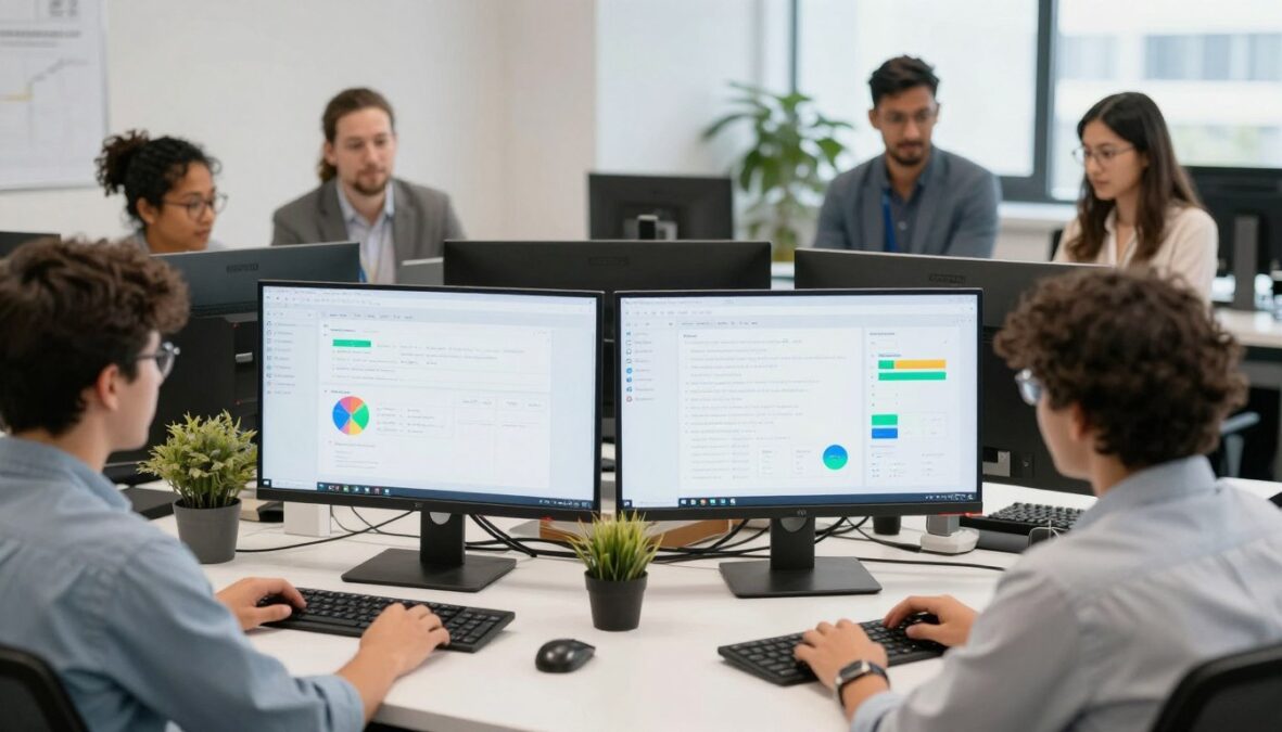 Team collaboration using Uizard across different departments