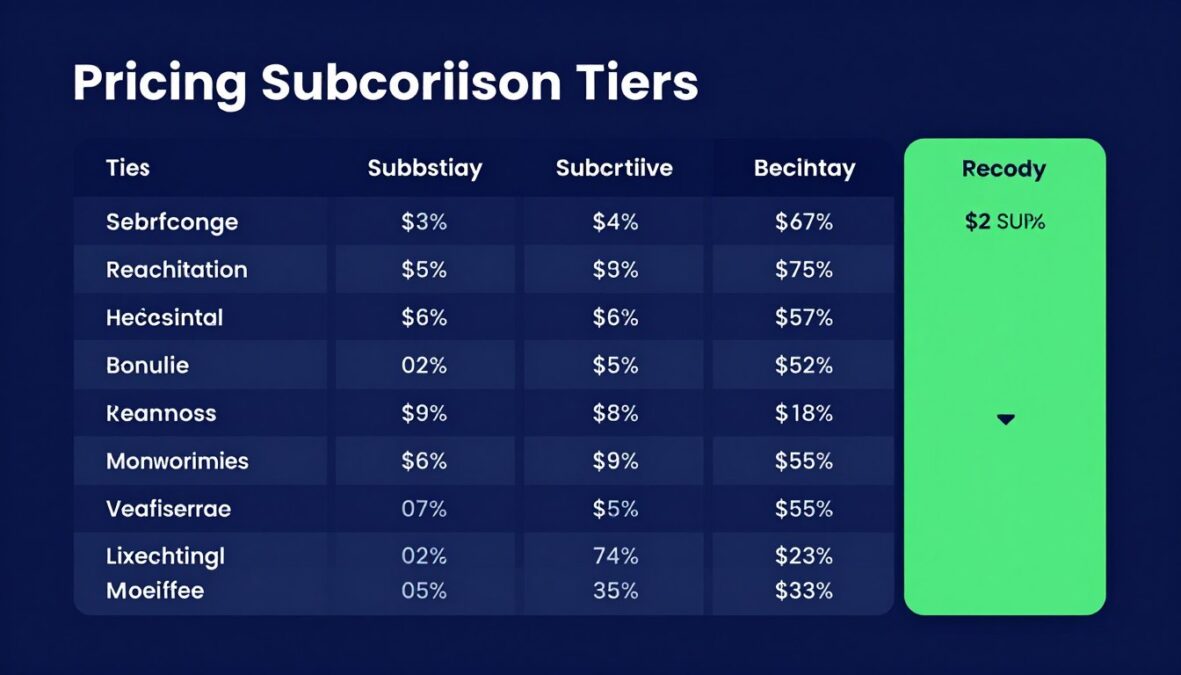 Uizard pricing comparison showing different subscription tiers and features