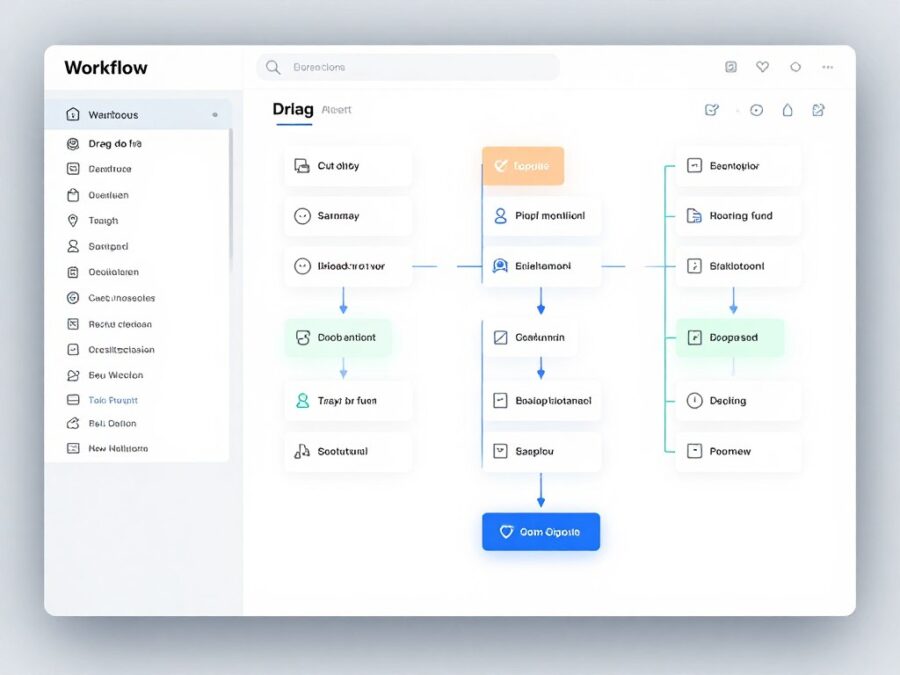 Custom workflow builder interface