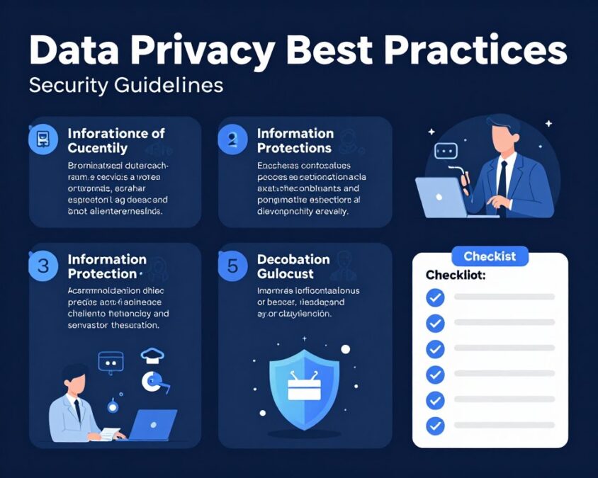 Data privacy best practices infographic