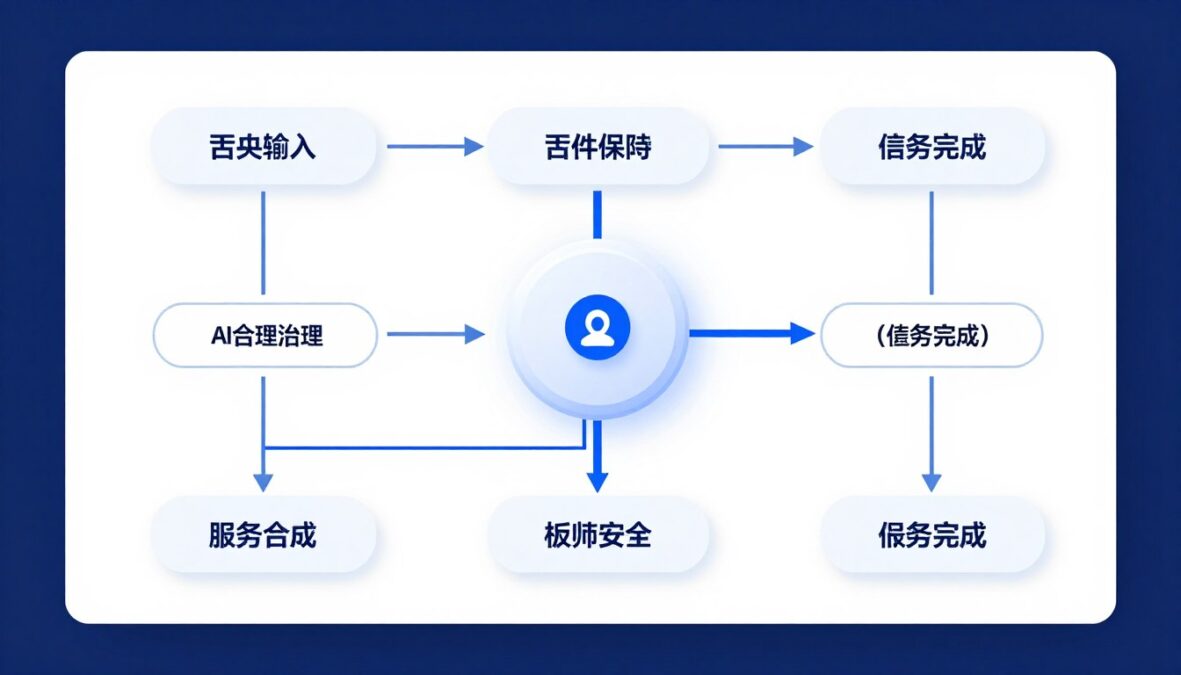 Step-by-step process flow of Godmode AI agent operation