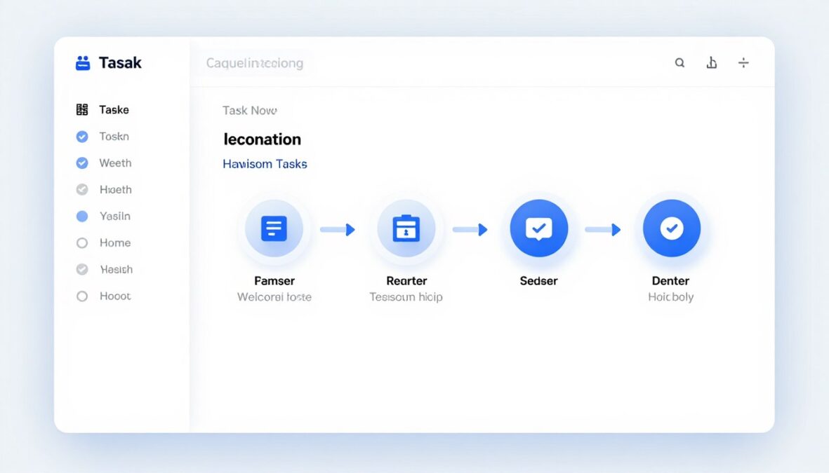 Task automation workflow in Godmode AI interface