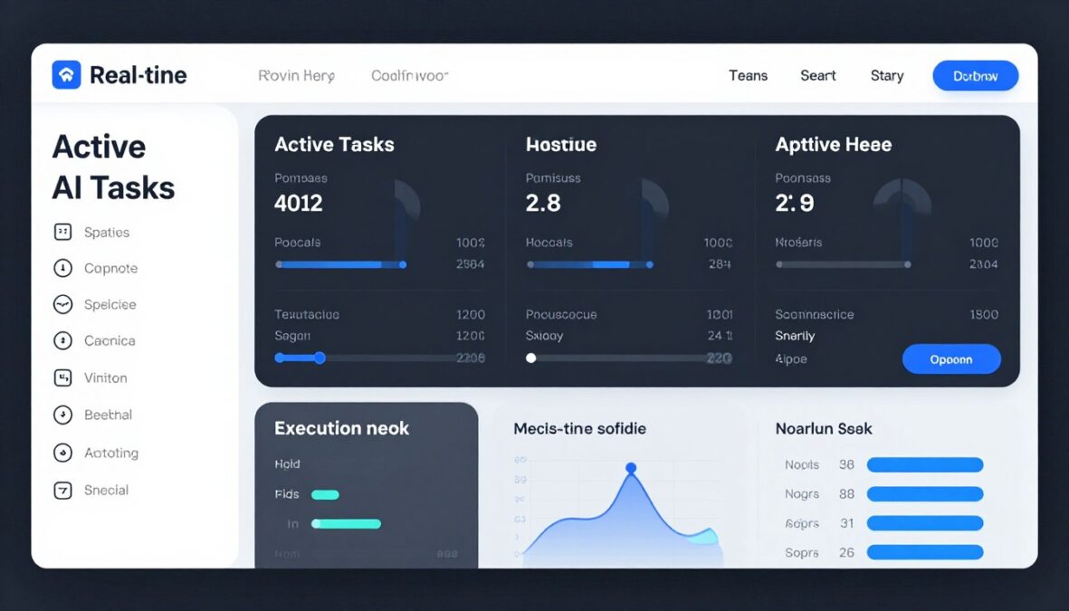 Task monitoring dashboard in Godmode AI