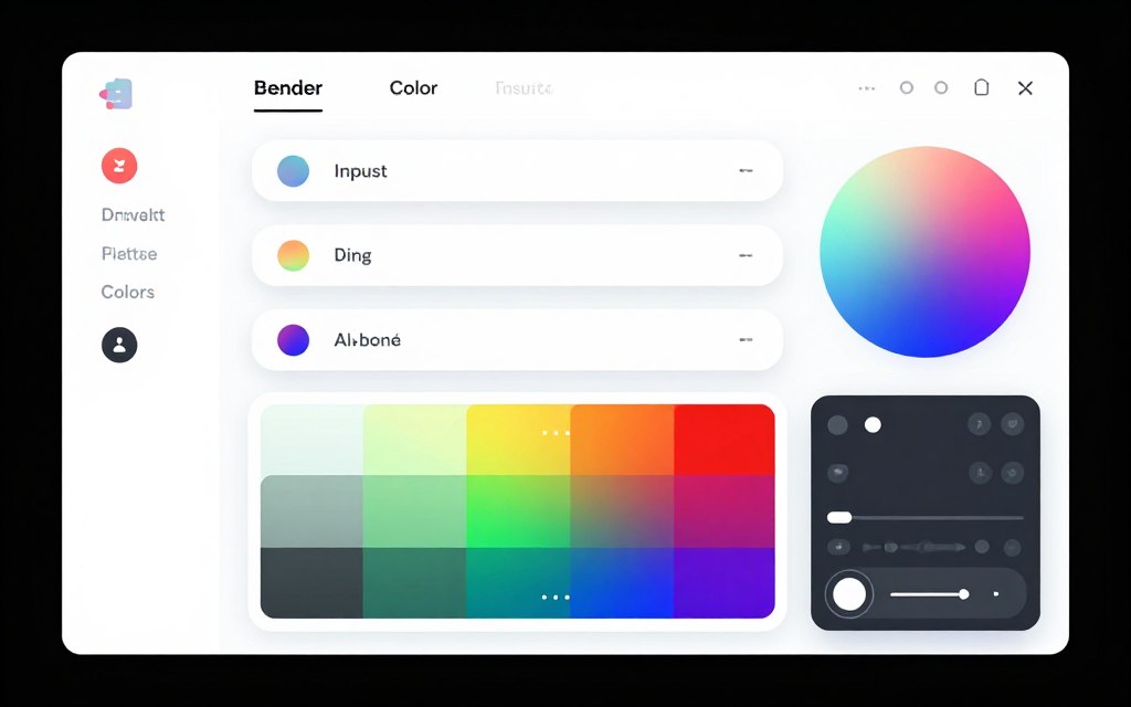 Theme generator showing color scheme options