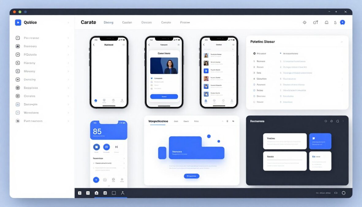 Uizard AI platform overview with multiple design templates