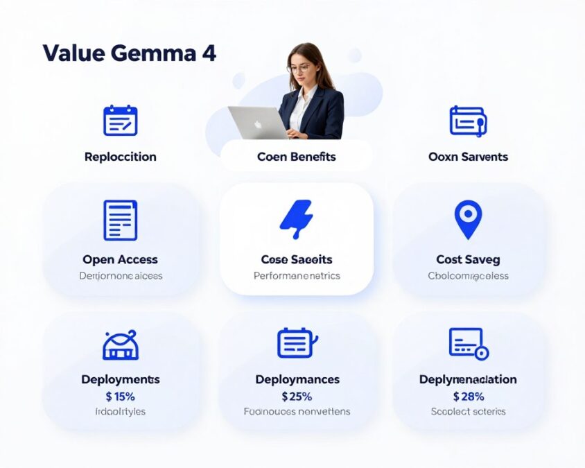Value proposition infographic for Gemma 4
