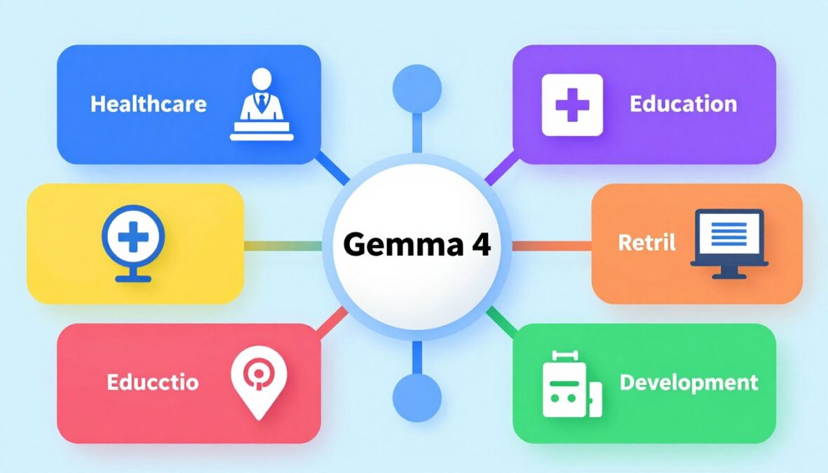 Various industries and applications powered by Gemma 4