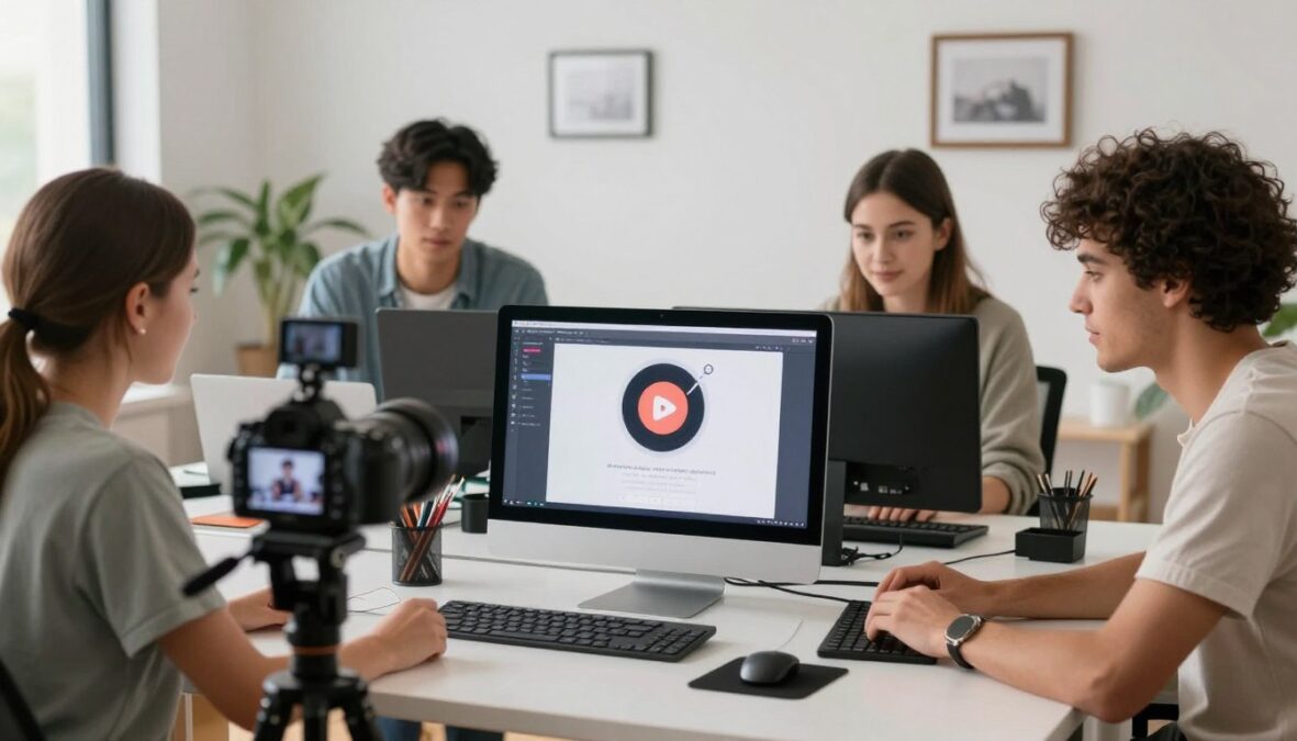 Various content creators using AI music tools