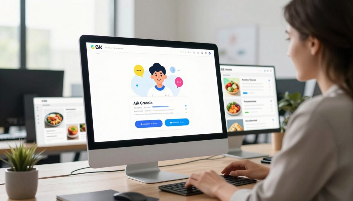 Features of the Ask Granola chatbot and templates