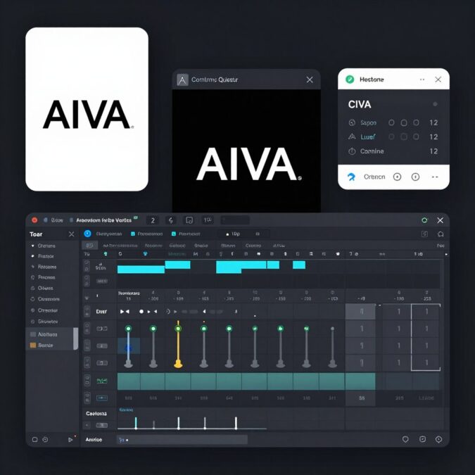 AIVA AI composer platform interface