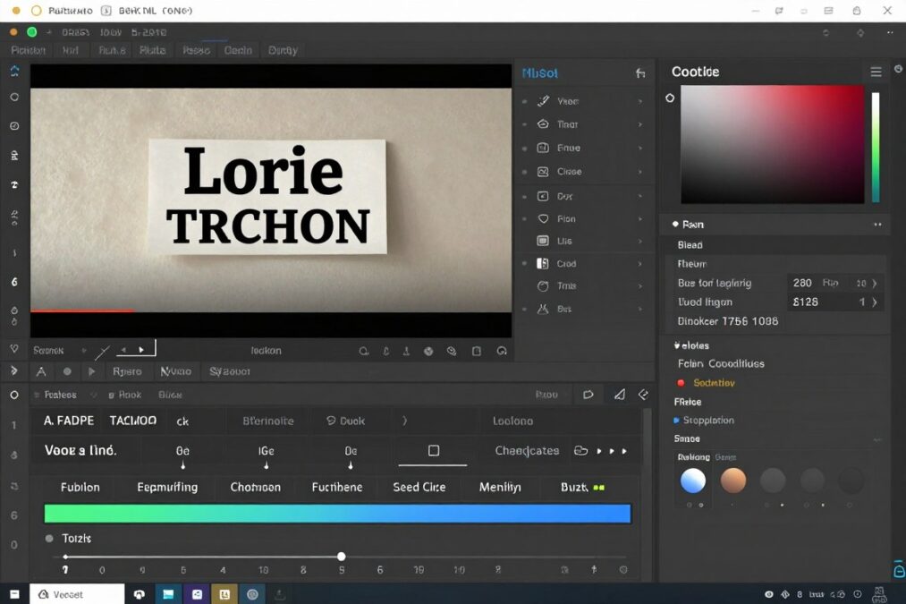Caption customization interface with live preview