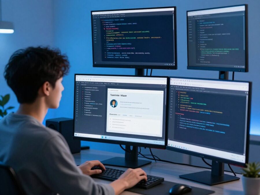 Developer comparing tools like Cursor Developer comparing tools like Cursor