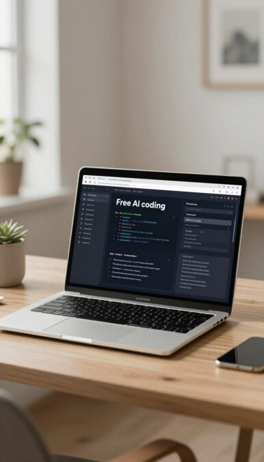 Developer using a free Cursor coding option Developer using a free Cursor coding option