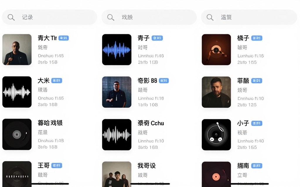 Magic Music library view showing saved songs collection
