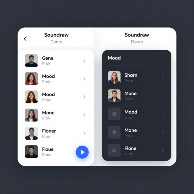 Soundraw music generator interface
