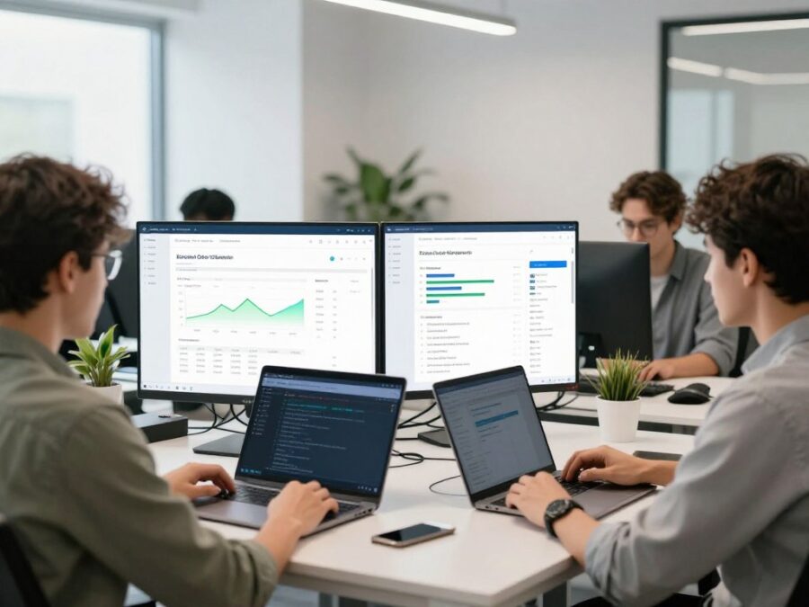 AI startup team using RunPod GPU cloud for model development